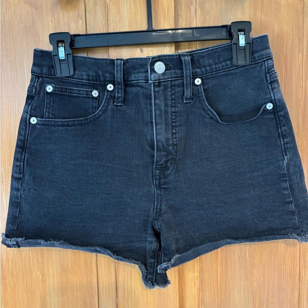 Madewell Dark Wash Jean Shorts High Rise